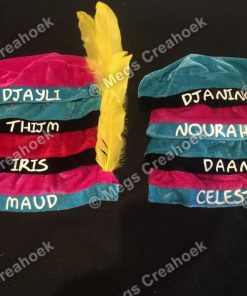 Pietenmutsjes bedrukt met naam