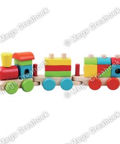 Blokkentrein met gegevens