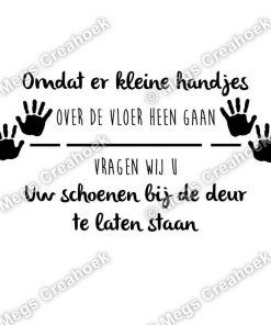 Sticker kleine handjes